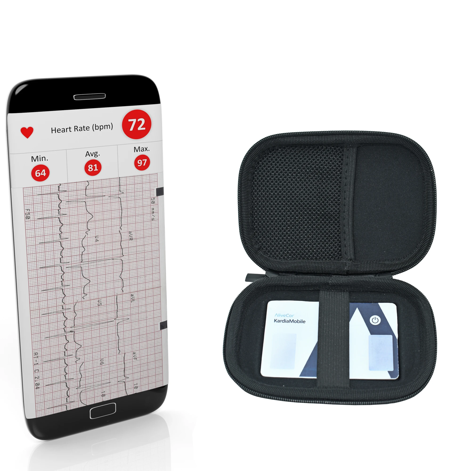 

Kardiamobile Card Case Heart Rate Monitor Case for Kardiamobile Card Personal EKG Monitor