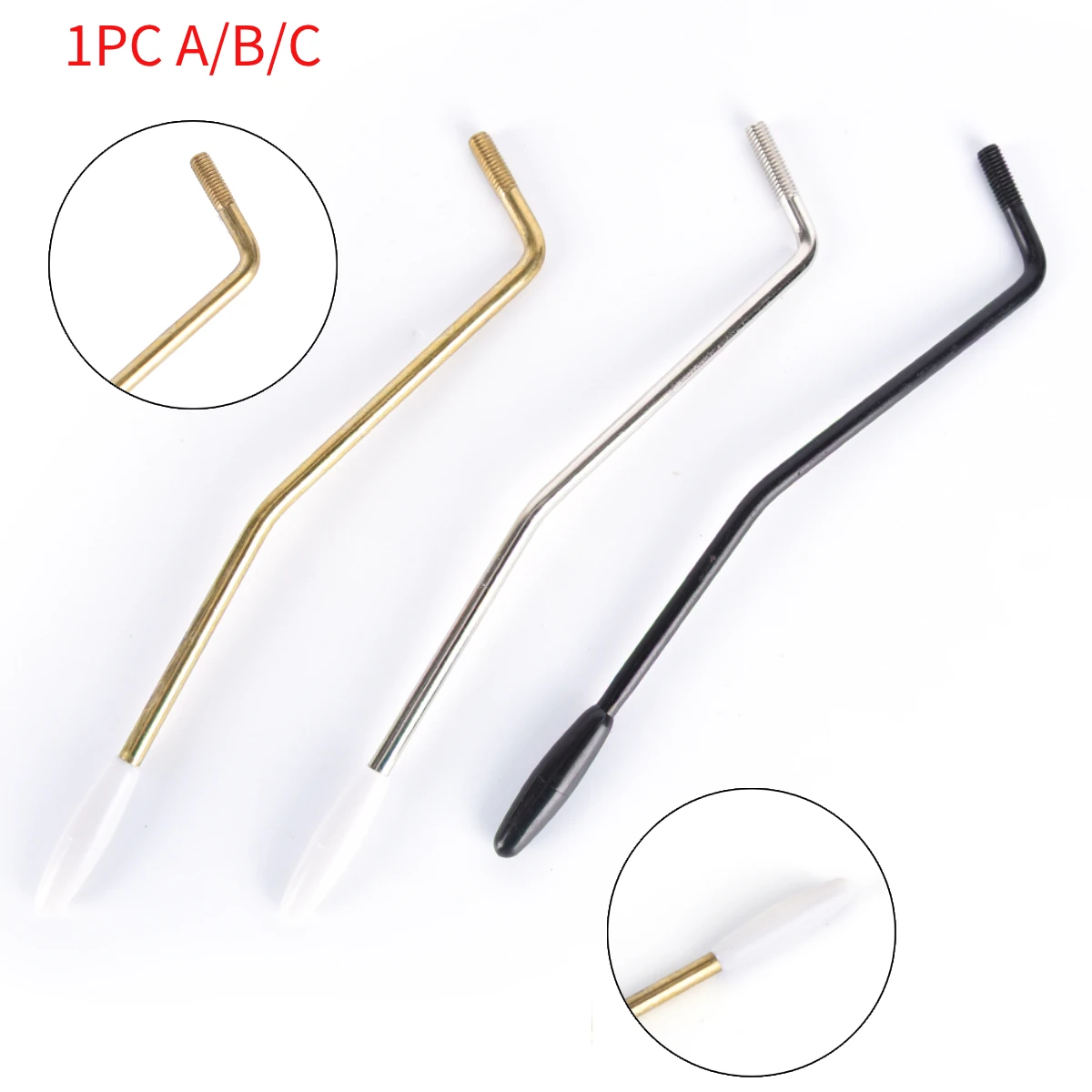 HOT!Gold,Silver,Black 1 Pc Tremolo Arm Whammy Bar Arm For Electric Guitar For Guitar Parts Accessories Iron + Plastic