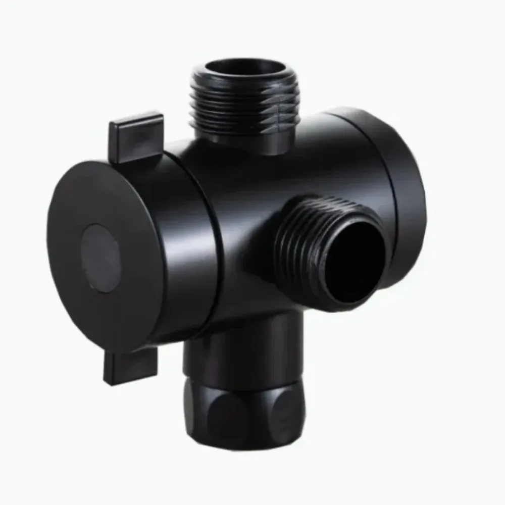 3 Mode Switch Adapter Brass G1/2 Inch Connector Bathroom Accessories 3 Way Adjustable Shower Head Diverter Valve