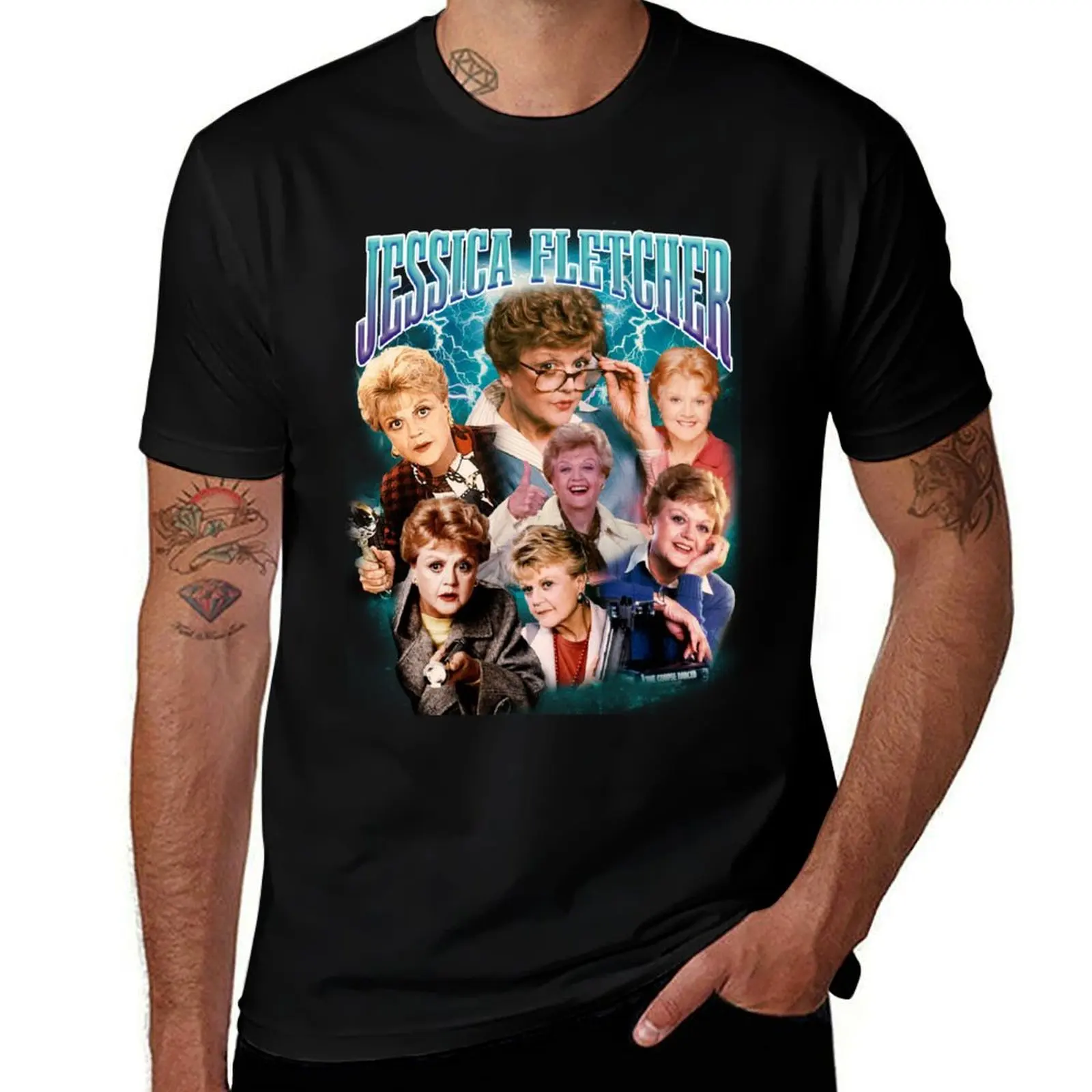 Bootleg 90'S RETRO STYLE JESSICA FLETCHER RAP T-Shirt Breathable Basic Cotton T-Shirt