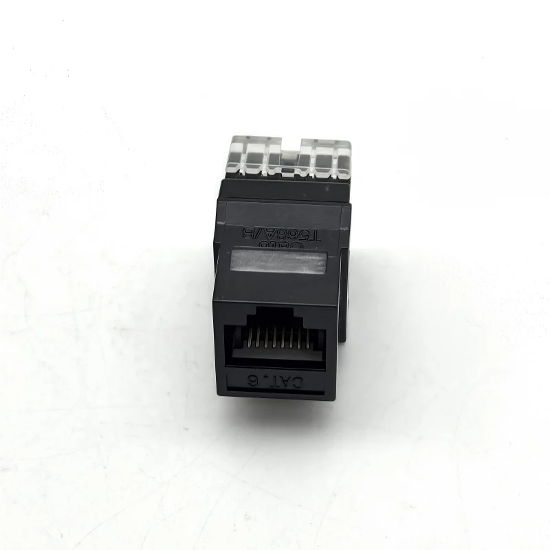 Module réseau d'ordinateur RJ45 CAT6, 180 degrés Gigabit, module d'information non protégé, 1PC