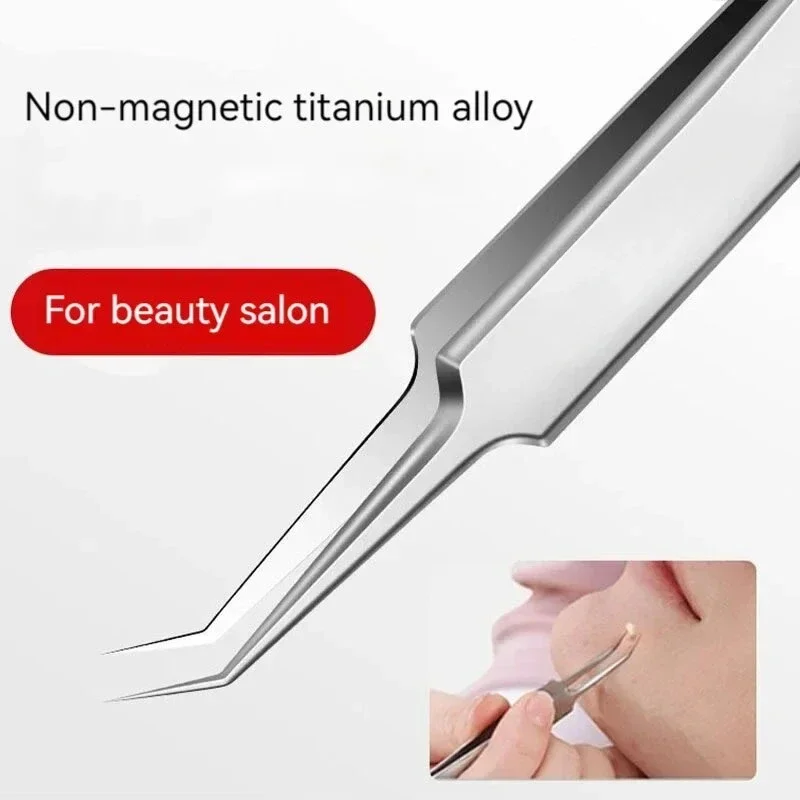 Herramientas de cuidado de limpieza de poros faciales, pinzas de aguja ultrafinas, herramientas de cuidado Facial, herramientas de belleza para el hogar, abrazaderas de células de acero inoxidable, 3/8 Uds.