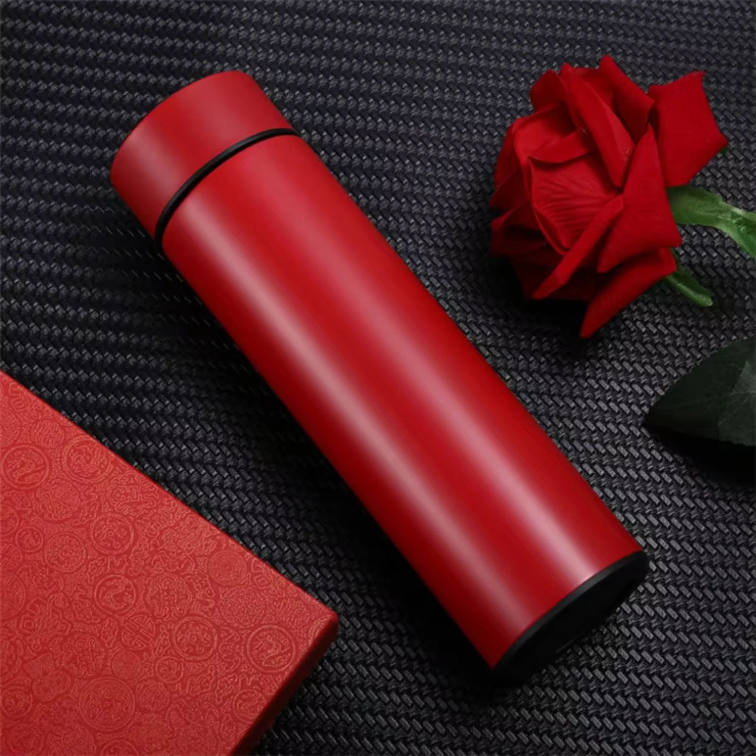 2pcs Wholesale  Logo 500ml Smart Thermos with Temperature Water Bottle with Printing Logo  Packaging Business Gift Box Stankey