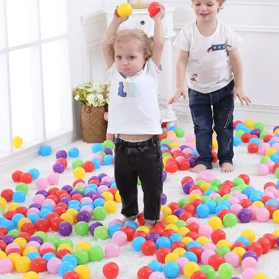 Ball Pit Balls 200 bolas de plástico para juego de bolas, parque infantil, bolas de casa de rebote a prueba de aplastamiento, pelota de piscina de plástico para niños pequeños