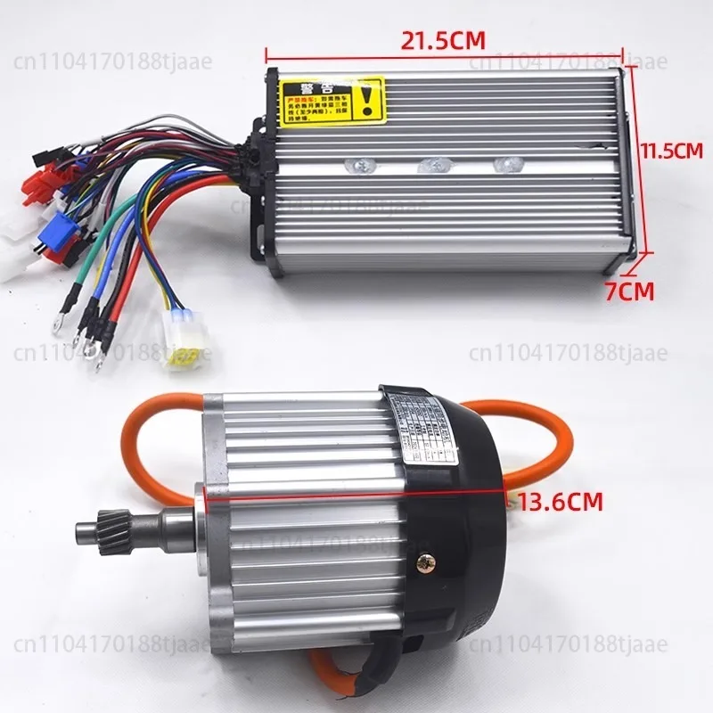 1KW 1.2KW 1.5KW 1.8KW 2.2KW 2.5KW 4000RPM Sine Wave Electric Four/tricycle High Speed Motor + Controller