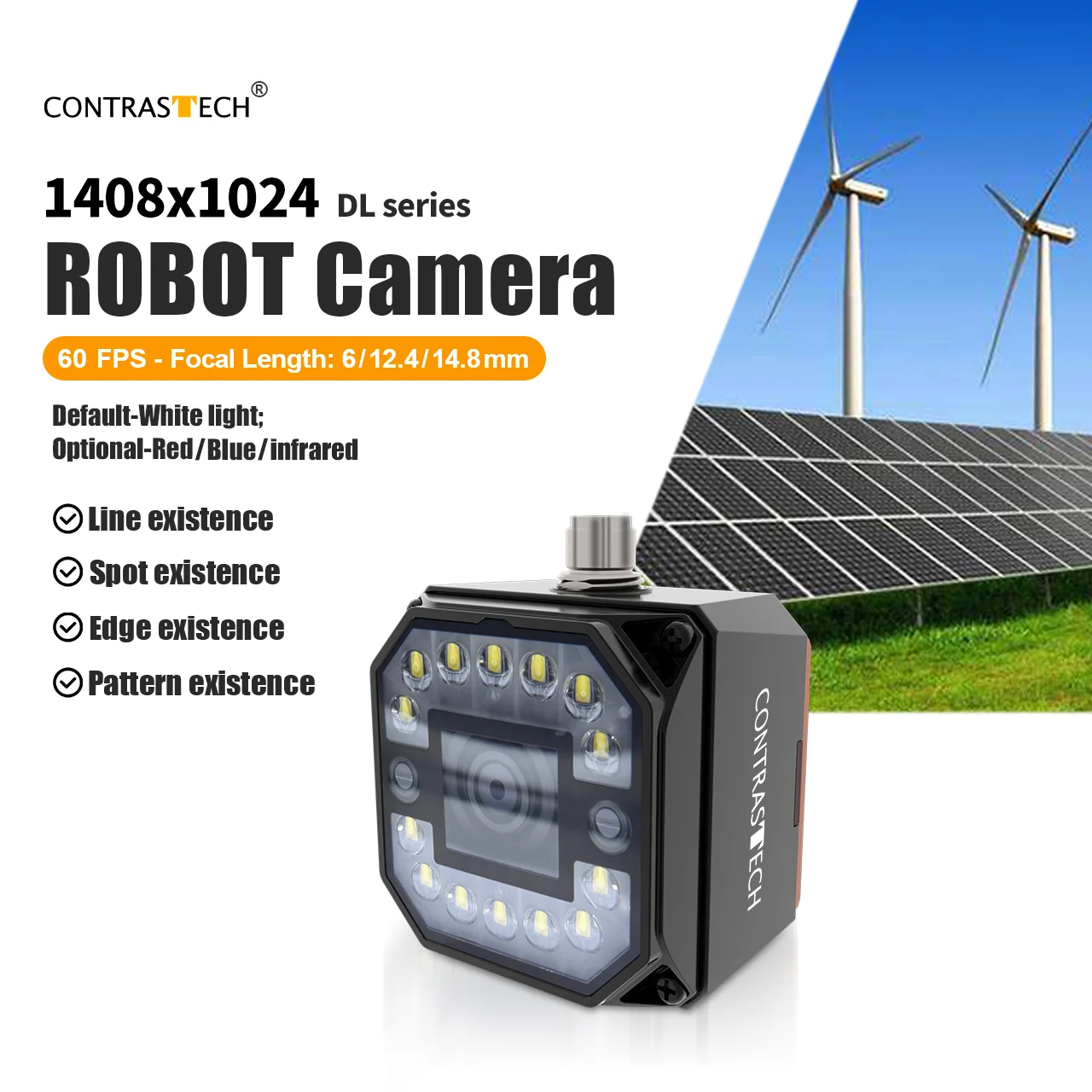 Kamera Pintar Terprogram Algoritma Daya AI Dengan Pembelajaran Mendalam Terintegrasi 60fps 1408x1024 Kamera Analog Untuk Pengenalan Objek