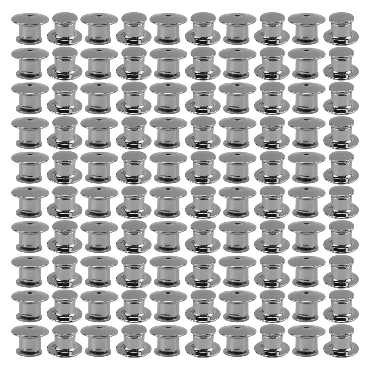 ABQR 100PCS Locking Pin Back Locking Pin Retainer Buckle, Used for Locking the Back of Metal Pin of Brooch Enamel Lapel Pin
