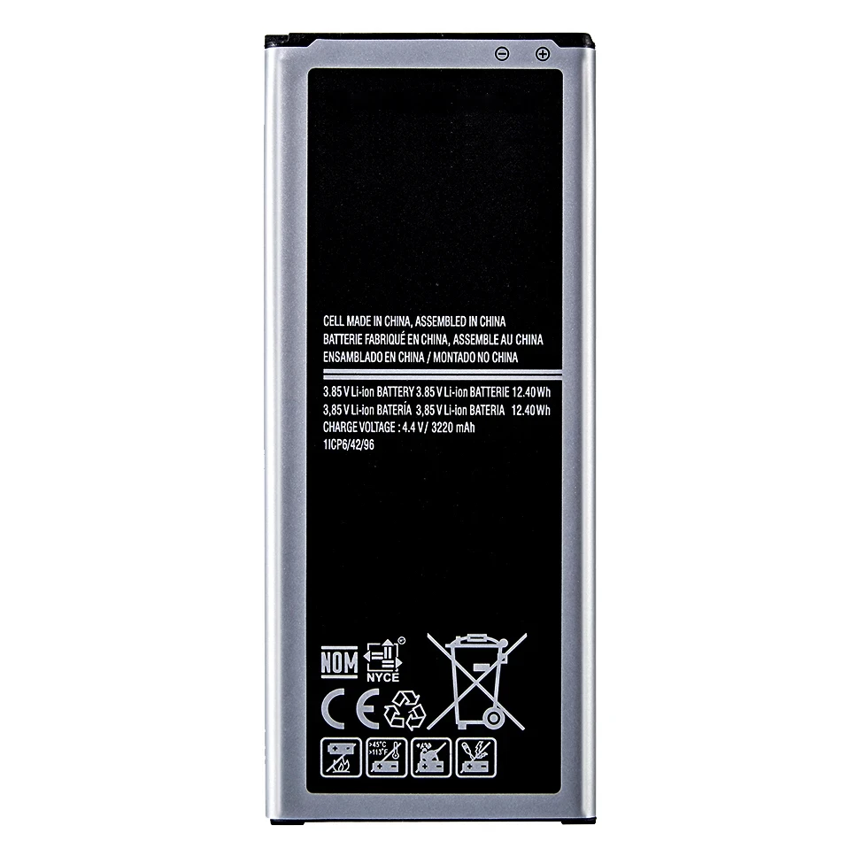 Replacement Battery For Samsung Galaxy Note 4 Note4 SM N910 N910F N910A N910V N910P N910T N910H EB-BN910BBE 3220mAh