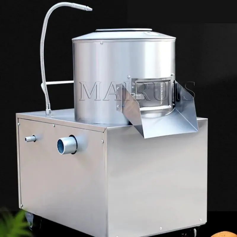 Root Vegetable Fruit Ginger Potato Roller Peeler Washing Peeling Cleaning Machine