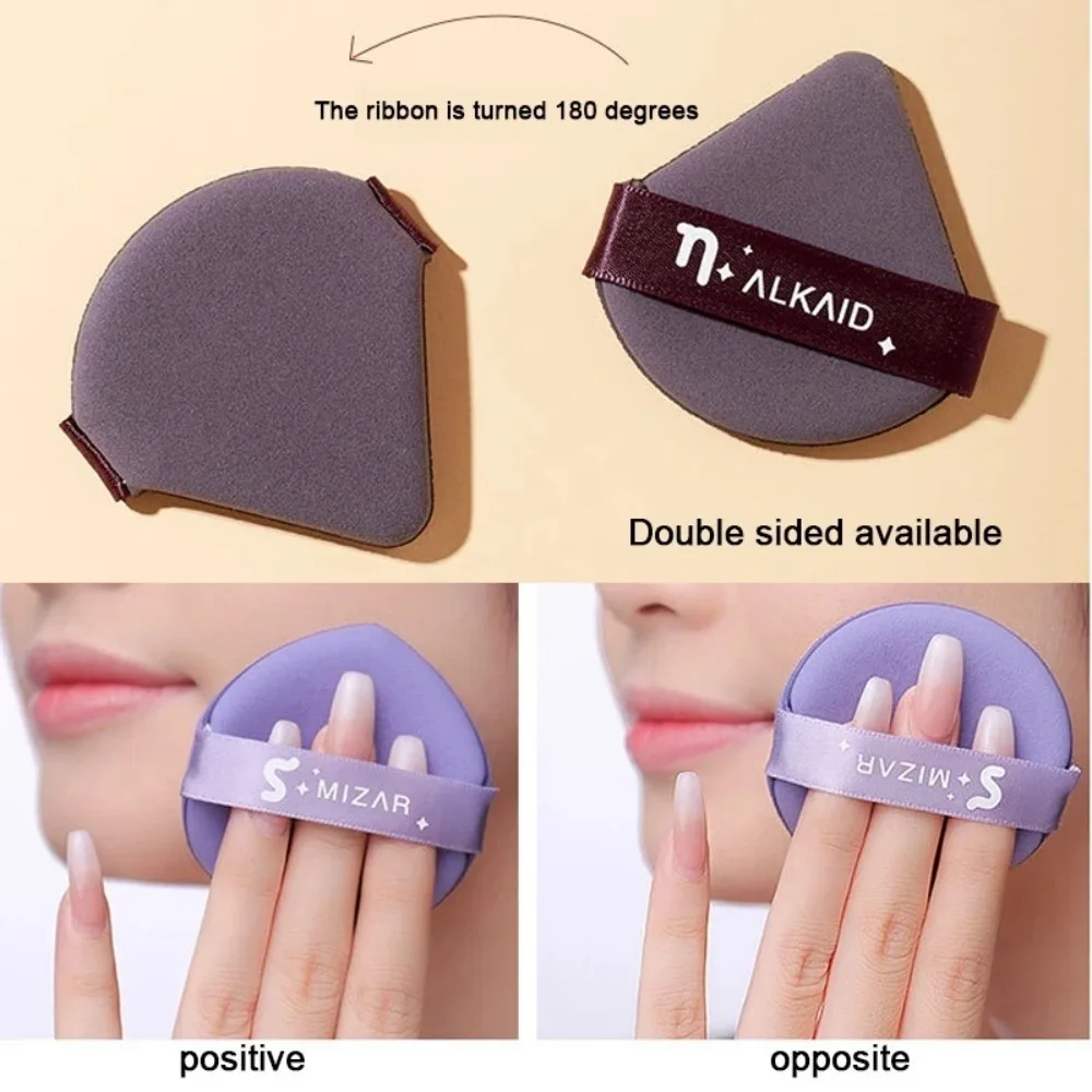 Hydrophiles Polyurethan, rundes Gesichtspuder, weich, trocken und nass, kosmetischer Puff mit doppeltem Verwendungszweck, waschbarer, leichter Make-up-Schwamm