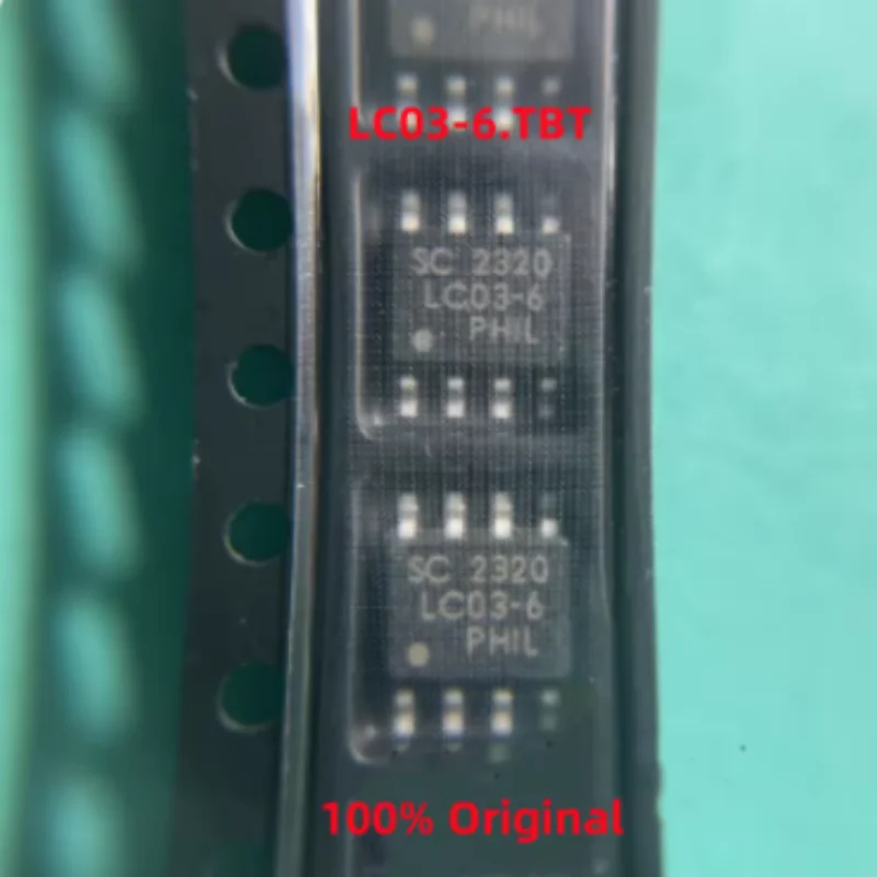 10PCS 100% Original  LC03-6.TBT SOIC-8 Low Capacitance TVS Diode 2000W 6V ESD Lightning Protection IC