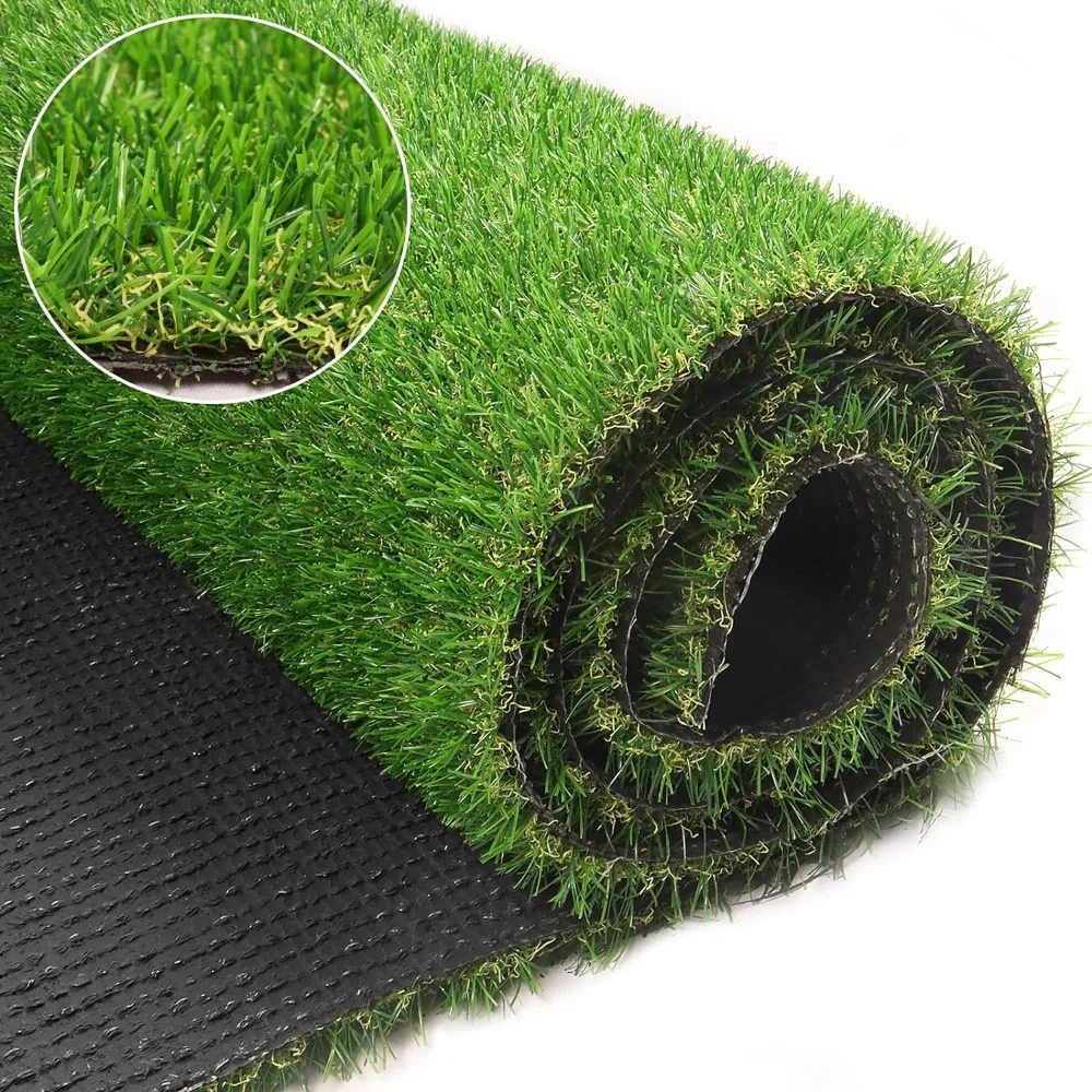 

Artificial Turf 11" x 8ft, Realistic Fake Grass Carpet with Drainage Holes, 20mm Indoor Outdoor Lawn for Backyard Patio