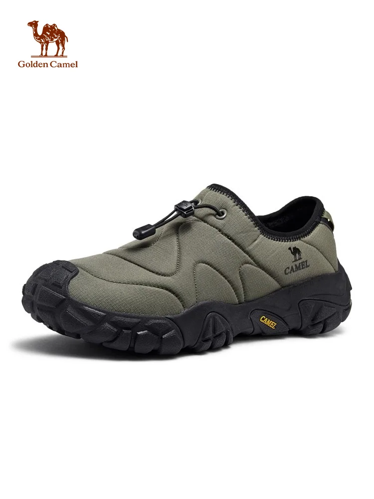 Golden Camel Men's Boots Slip On Winter Shoes 2026 New Non-slip Sports Casual Trekking Sneakers Outdoor Casual Warm Cotton Shoes