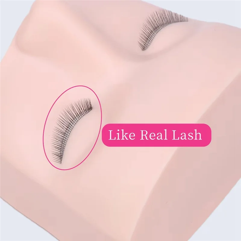 

AA20-3 Layers Lashes Mannequin Head For Practice Lash Makeup Tool Extensions Eyelashes Grafting Training Tool Makeup Practice