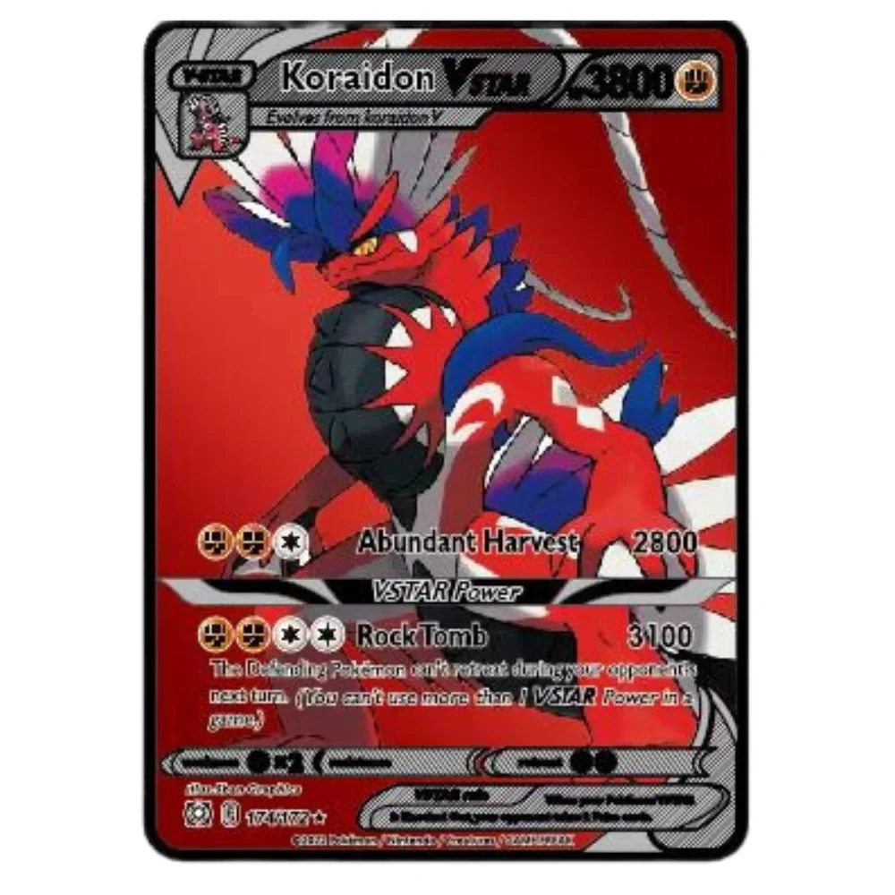35 style English Sale well pokemon metal card vmax gx ex original pikachu charizard gold game collection cards