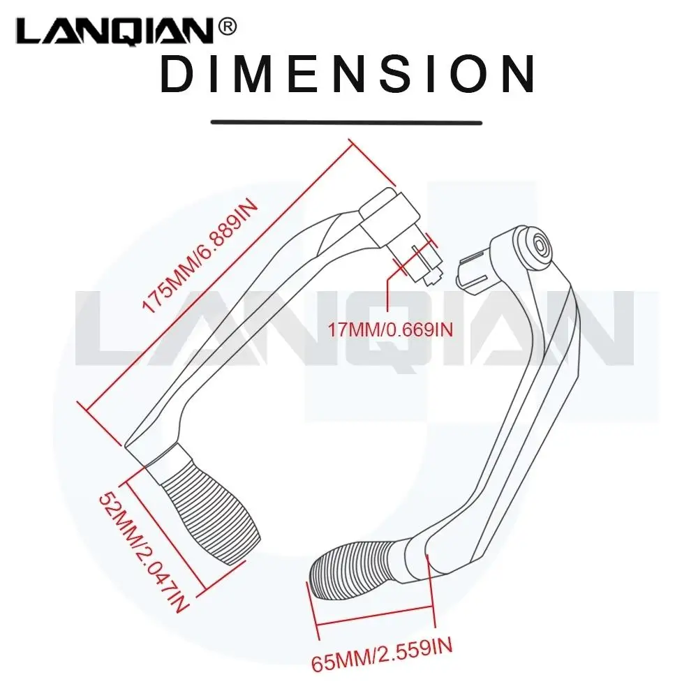 2024 For Yamaha YZF R6 Motorcycle Brake Clutch Levers Guard Protector YZFR6 1999-2023 2022 2021 2020 2019 2018 2017 2016 2015