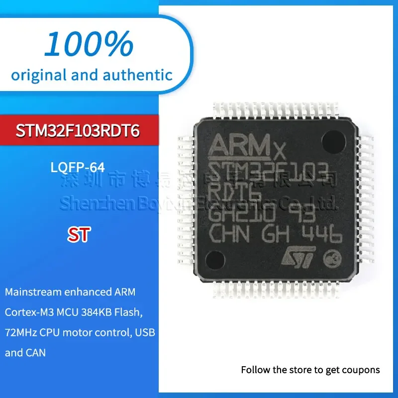 

Original genuine STM32F103RDT6 LQFP-64