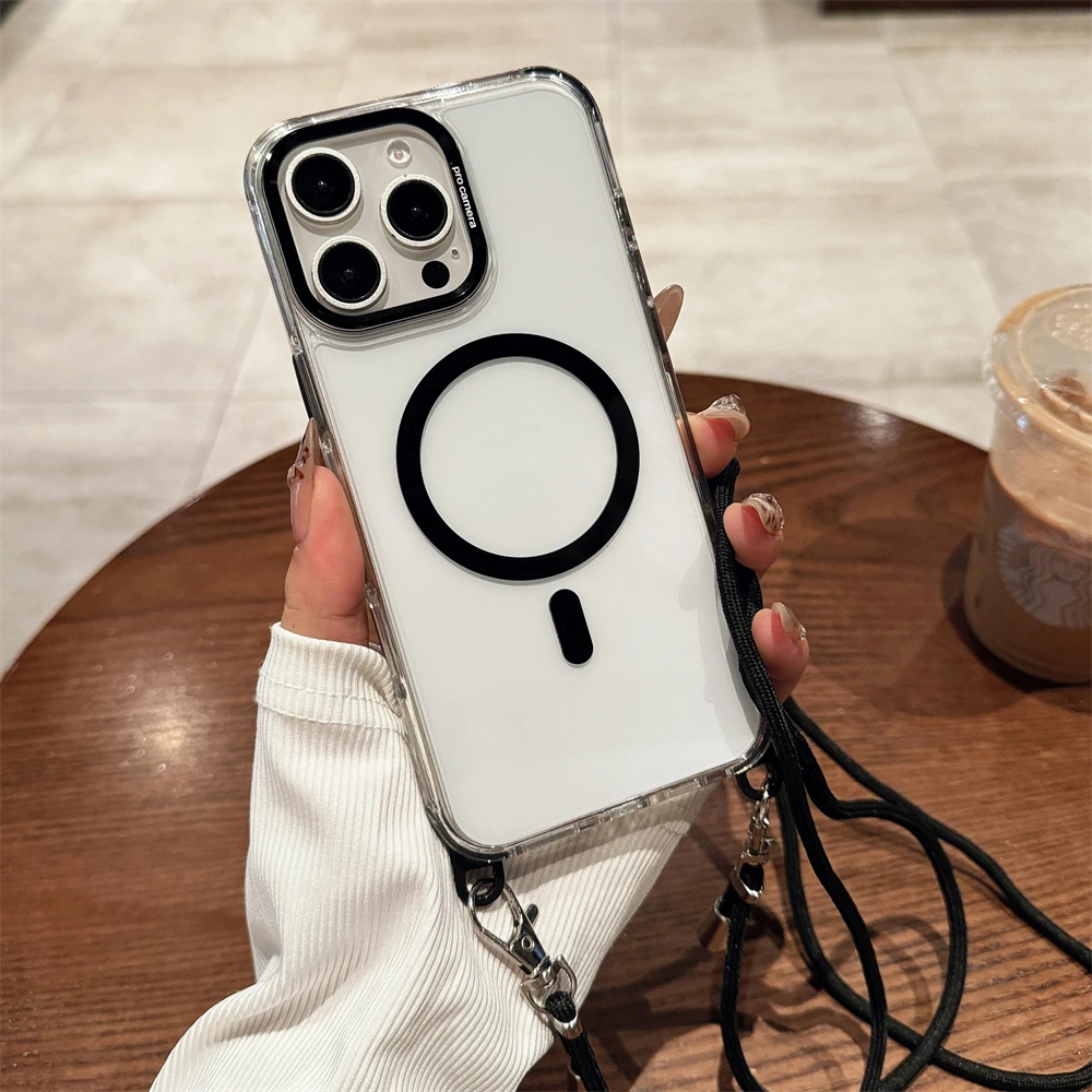 Transparente magnetische Umhängekette für Magsafe-Hülle für iPhone 18 17 15 11 12 13 14 16 Pro Max Plus Anti-Verlust-Hülle – Detail 11