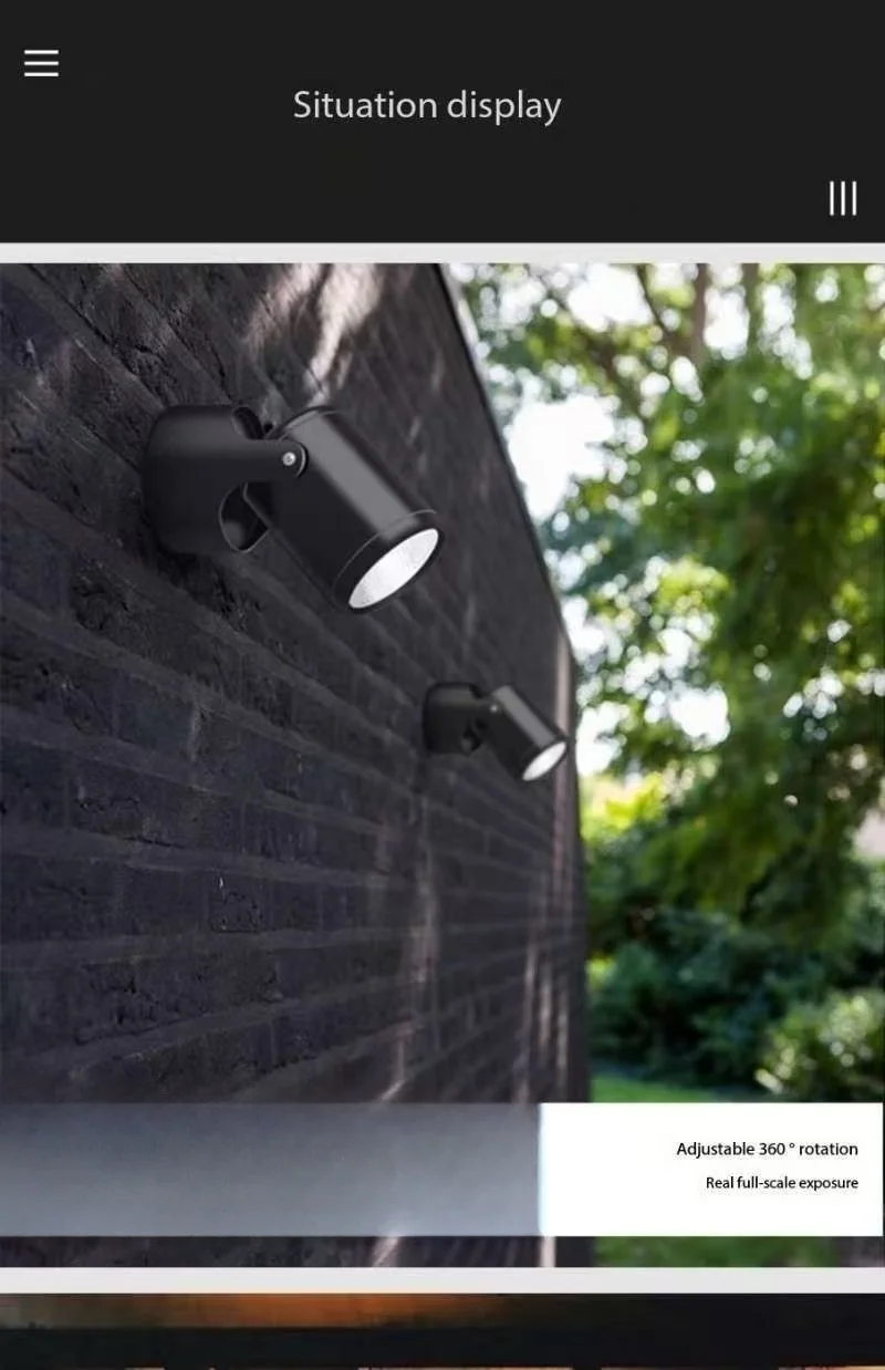 15W LED OutdoorRainproofSpotlightsShopDoor SignboardsPlaques AdvertisementsOutdoorWalls Surface-mountedWaterproof AdjustableAngl