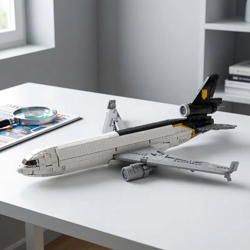 UPS MD-11 Flugzeug 1840 Teile MOC-230697 MOC Luftfahrt-Serie Modell DIY Baustein Modulare Technologie Spielzeug Geschenke für Luft- und Raumfahrt-Fans – Detail 1
