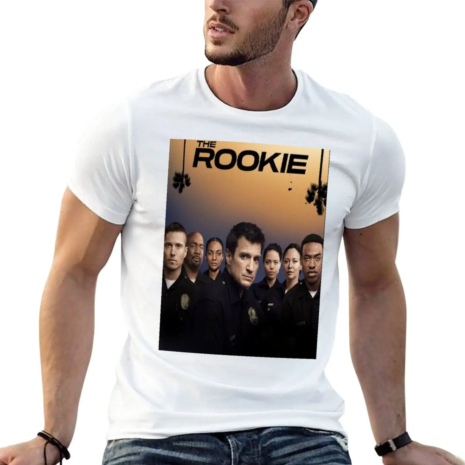 

Новая футболка The Rookie, обычная футболка, женская короткая футболка, милые топы, дизайнерская футболка для мужчин