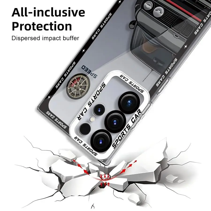 JDM Sports Cars Phone Case for GalaxyNote20 20Ultra S21 S23 S22 S20 S24 Plus S20 S23 S22 S21 S24 S23 Ultra S20 S23 S21 FE