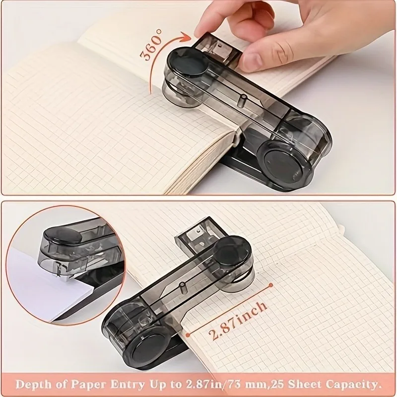 Stapler Office & Home Use  - Rotatable, Labor-Saving & Multi-Functional,Swivel Stapler with 400 Staples