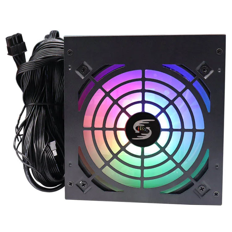 

500W 24pin ATX Computer Power Supply RGB Fan 110v 220v PSU 500W Gaming Power Supply Lower Energy Consumption High Efficiency
