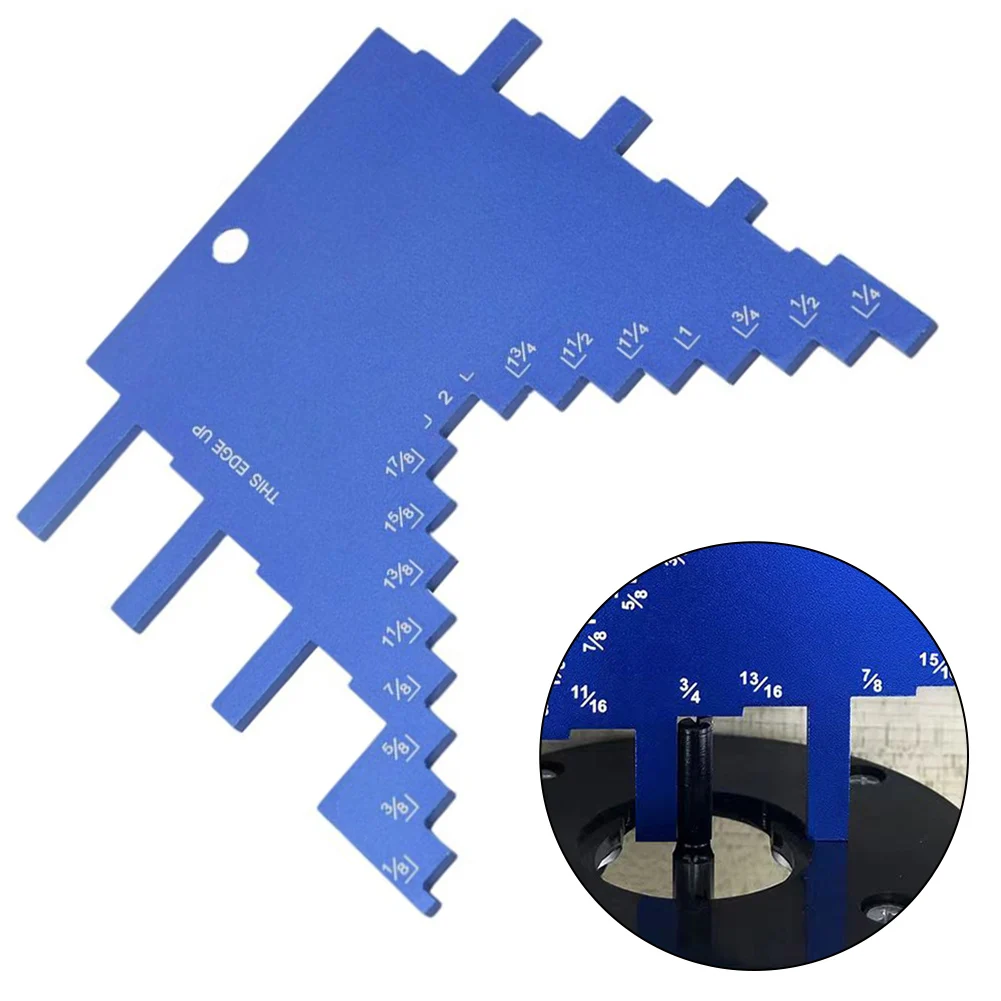 1 قطعة مقياس عمق الخطوة الدقة بمناسبة مقياس لطاولة التوجيه المنشار سبائك الألومنيوم أداة قياس الإمبراطوري