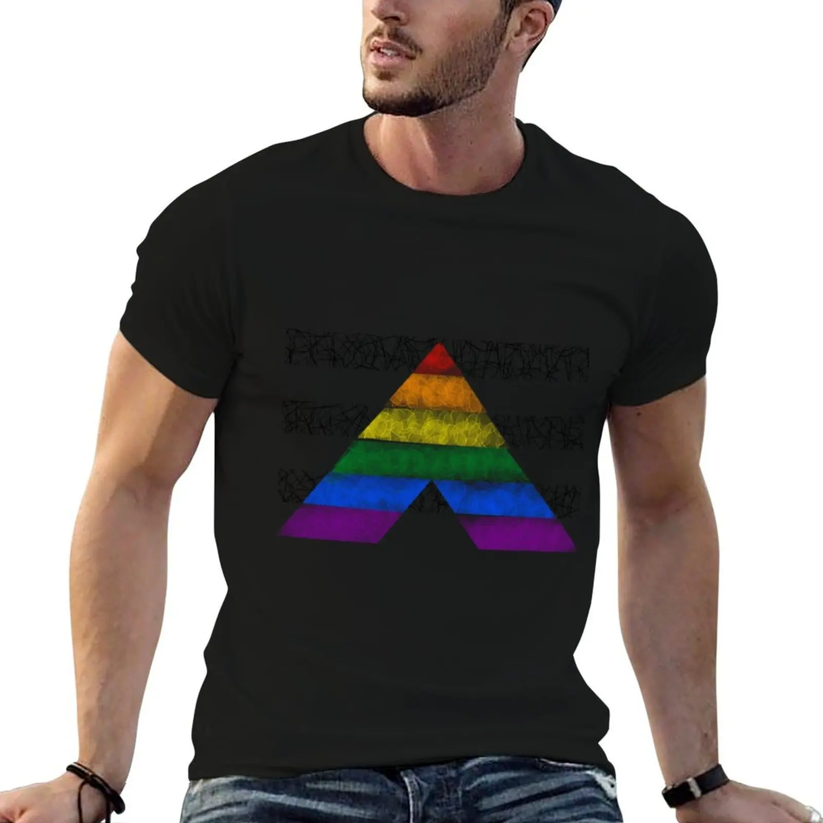 

Straight Ally Flag T-Shirt anime tshirt graphic t shirts for man T-Shirt