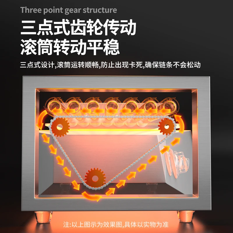 Máquina de grelhar salsicha comercial mercado noturno totalmente automático máquina de grelhar salsicha novo rolamento rotativo máquina de cachorro-quente tenda