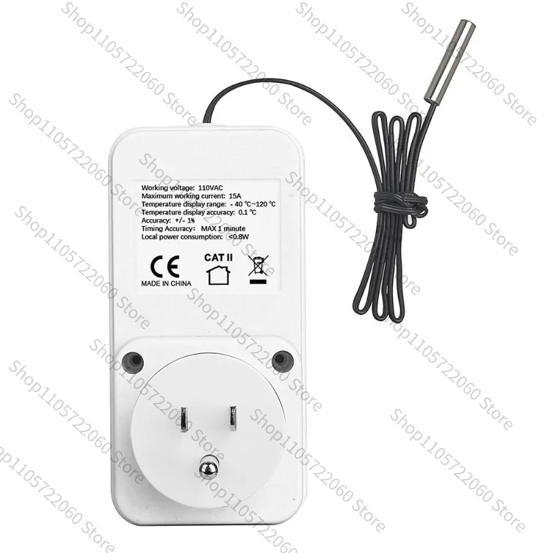 For TC02 VA Smart Digital Display Temperature Control Socket Fish Tank Heating Thermostat Digital Temperature Controller