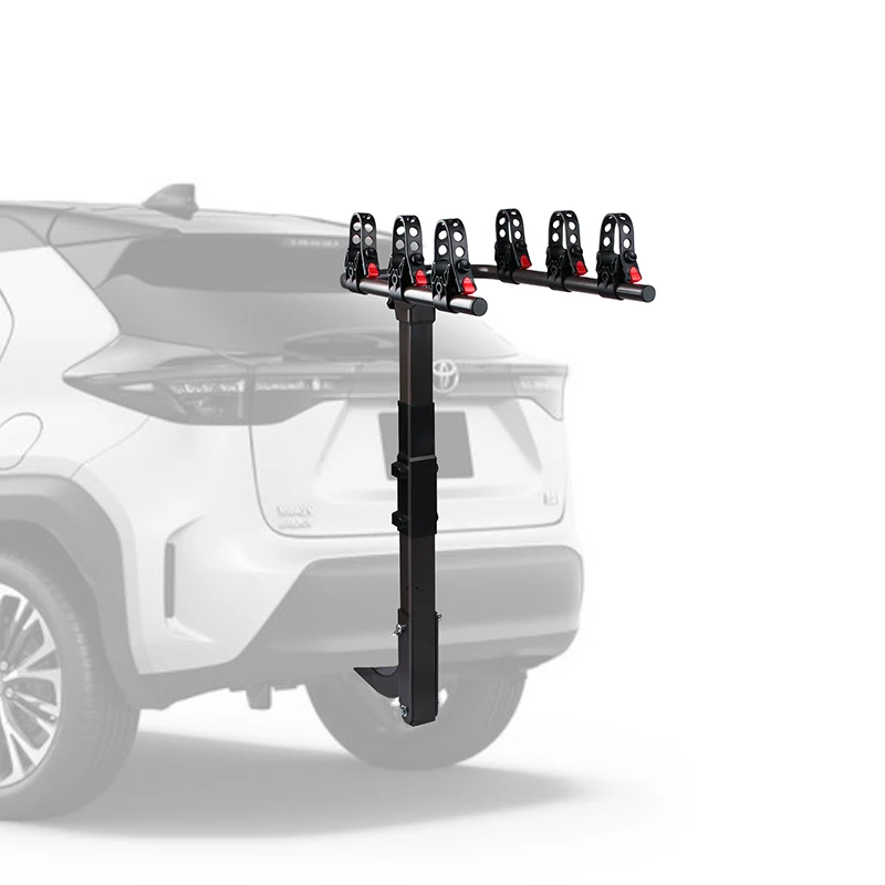 

Bike Hitch Racks For Car 3-Bike Carrier For 2 Inch Hitch Receiver Hitch Mount Rack Adjustable Suv Rear Suspension Frame Parts