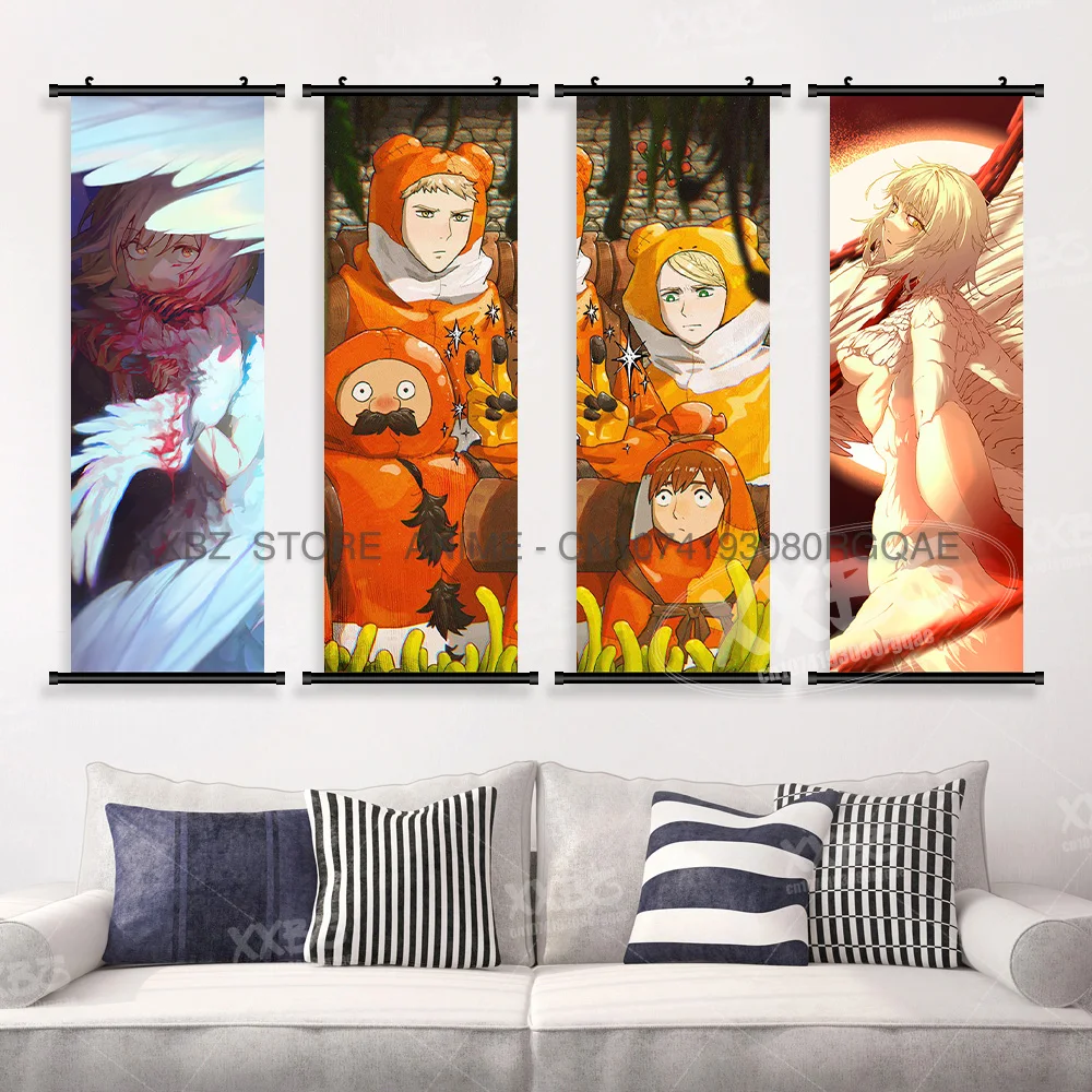 Anime Delicious in Dungeon Personaggio Opere d'arte da parete Rotoli Immagini Poster murale Appeso dipinto Stampa su tela Decorazione della casa