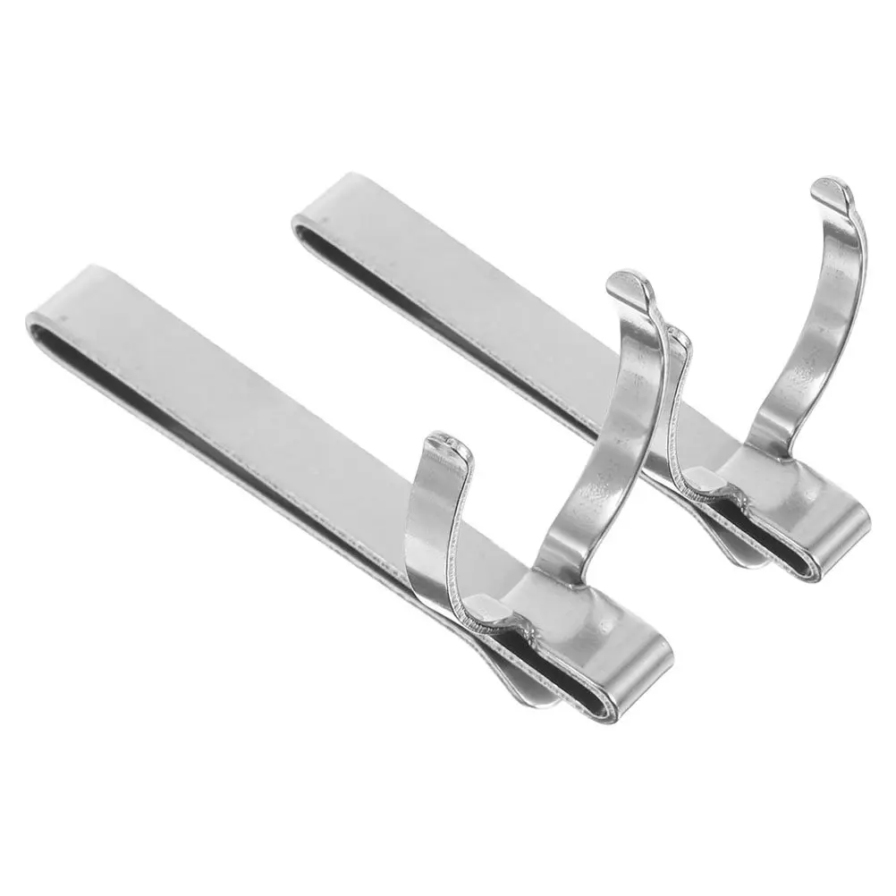 2Pcs Rugged Metal Flashlight Belt Clip Quick Release Adjustable Clamp Security Outdoor Camping Hunting Flashlight