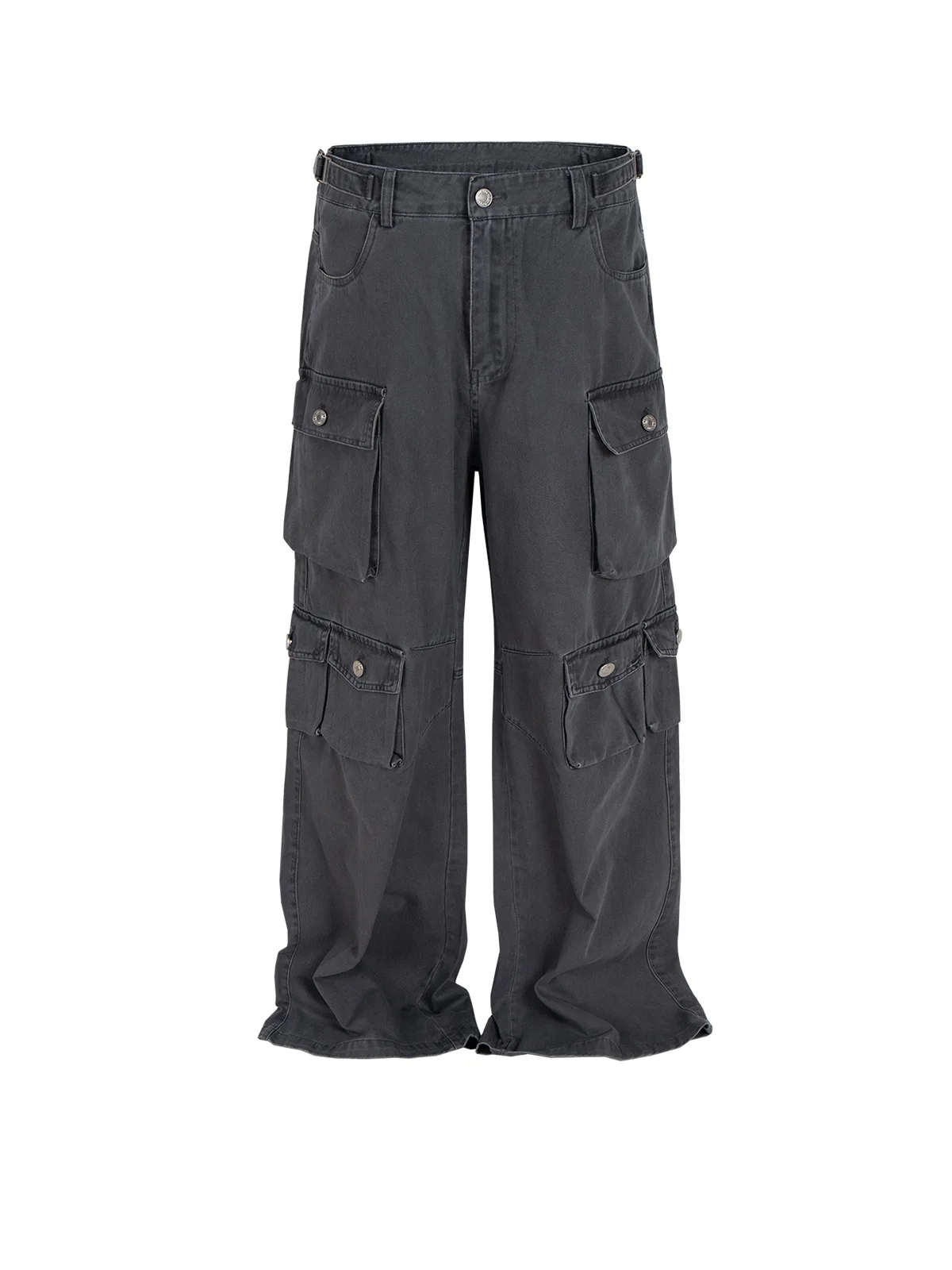 MIJKO Celana Kargo Banyak Saku untuk Pria Wanita Celana Olahraga Fashion Longgar Celana Panjang Ala Jalanan Longgar Wanita C859 #