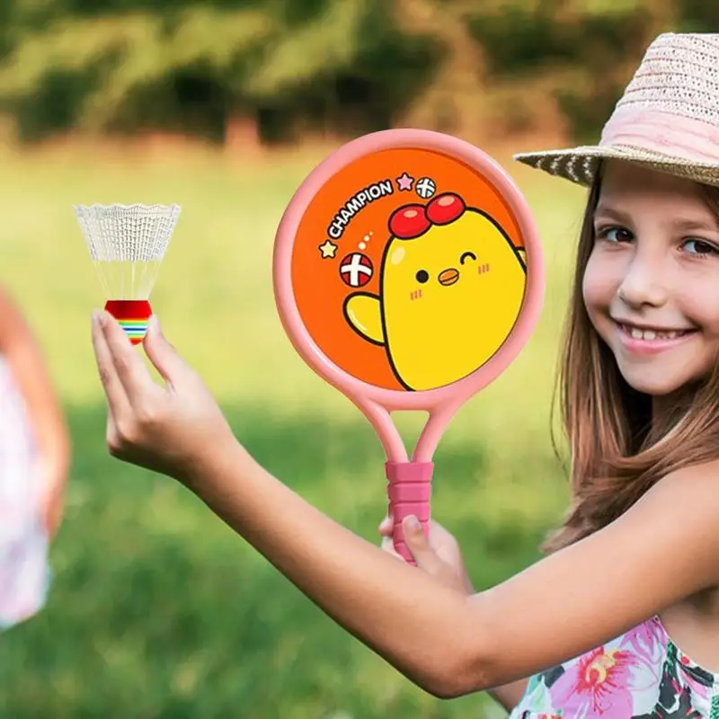 Kids Tennis Racquet Sets Kids Badminton Sports Racquet Outdoor Sports Interactive Beach Toys For Children Family