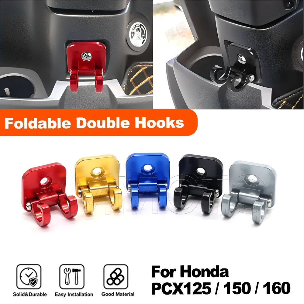 For Honda PCX125 PCX150 PCX160 PCX 125 150 160 Motorcycle Scooter Helmet Bags Gadget Glove Hooks Helmet Luggage Bag Hook