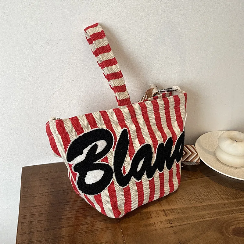 

Canvas Crossbody Bag for Women Shoulder Bags Versatile Bucket Bag Purse and Handbags Designer Bags Female Bag Bolsos De Mujer