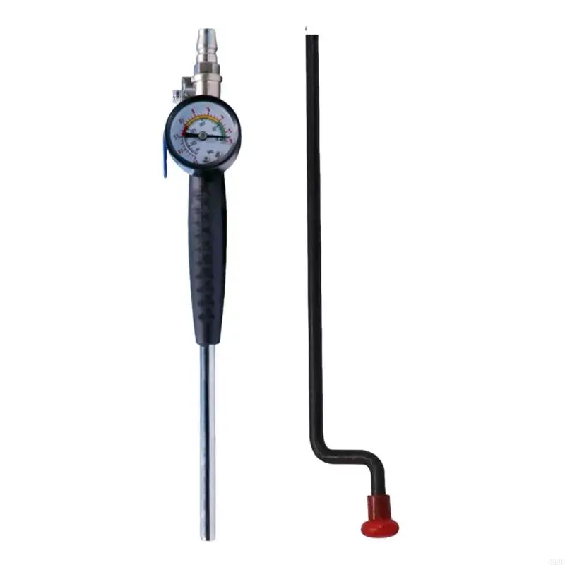 G99F Wytrzymał stalowy miernik inflatorów oponowych Zestaw do pielęgnacji opon motocyklowych do pojazdu