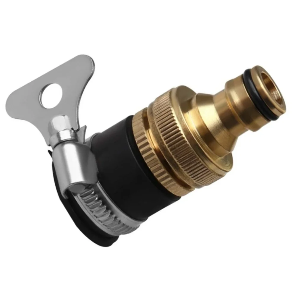 Garden Hose For Tap Connector Adapter 1/2 inch to 3/4 inch Brass Construction for BSP Threading Used in Residential Water Setups