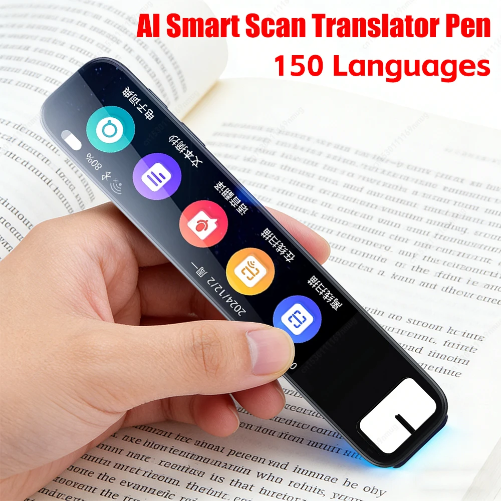 

AI BT Scanning Translator Pen 150 Languages Portable Voice Text Reading Pen for Dyslexia Students & Professionals