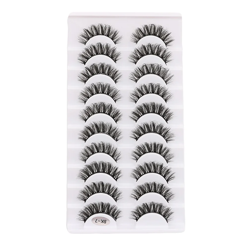 Faux cils entiers volume faits à la main 3D en vison synthétique, longs et naturels, sans cruauté, outils de maquillage pour les yeux, extension de cils