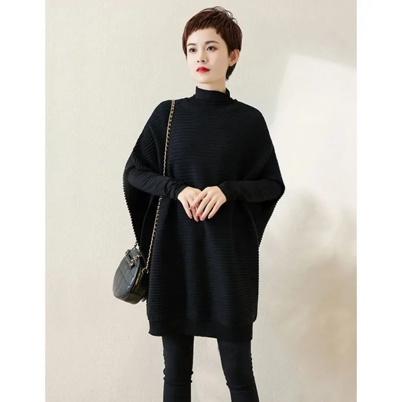 

Осенне-зимний свободный и ленивый стильный пуловер, вязаный жилет, свитер, жилет