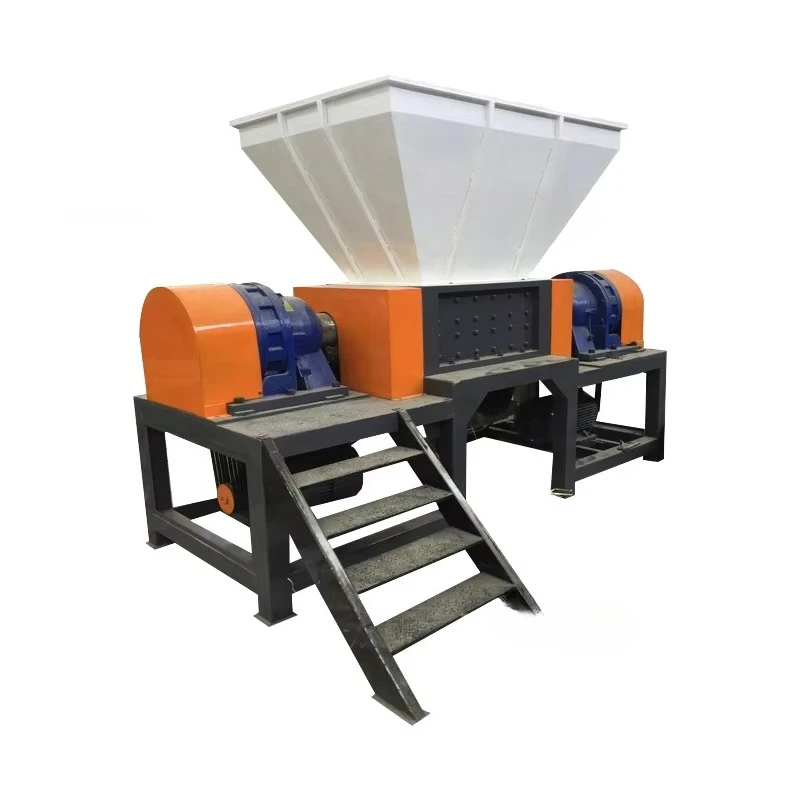 Rubber Tire Shredder Plastic Shredder Granulator Machine for Recycling Industry Low Noise Customized Hot Sale Waste Management