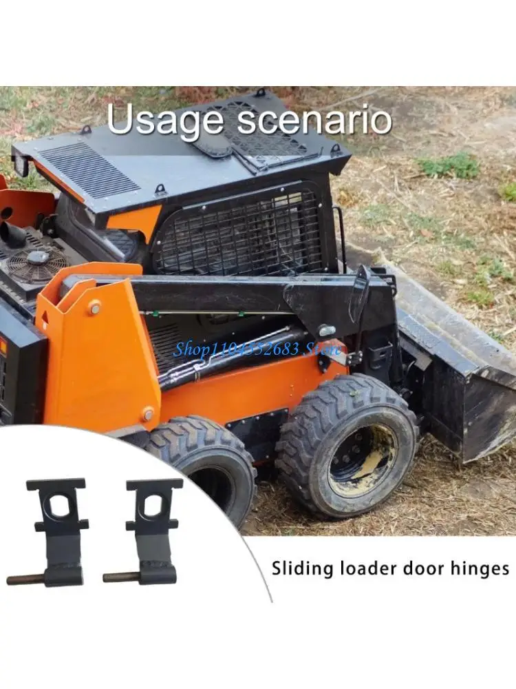 

Y6GD 2Pcs High Strength Skid Steer Loader Door Hinge for S750 S770 S550 S650 S630