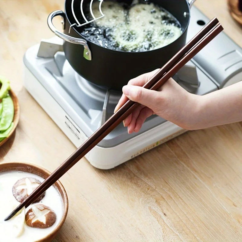Extra Long Hot Pot Chopsticks, Wooden Chopsticks For Kitchen Cooking Frying, Reusable Chopsticks, Kitchen Accessories