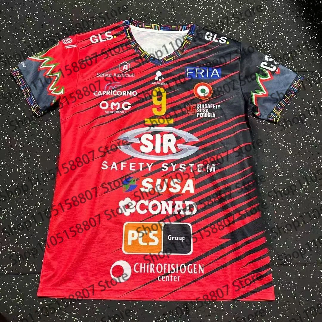 2026 صيف جديد يوكي إيشيكاوا طبعة التعاون Perugia الرجال الكرة الطائرة جيرسي تي شيرت ، للجنسين رياضي تنفس