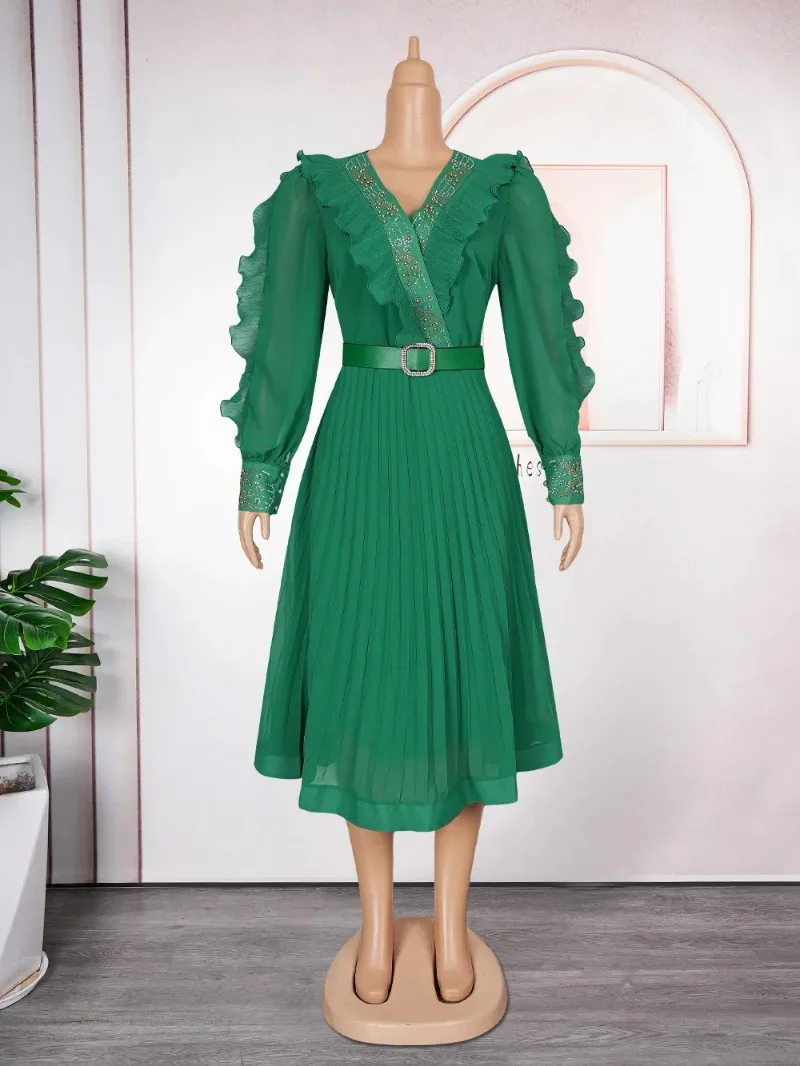 

Elegant African Dresses for Women 2025 New Africa Clothing Plus Size Turkey Wedding Party Long Dress Dashiki Ankara Outfits Robe