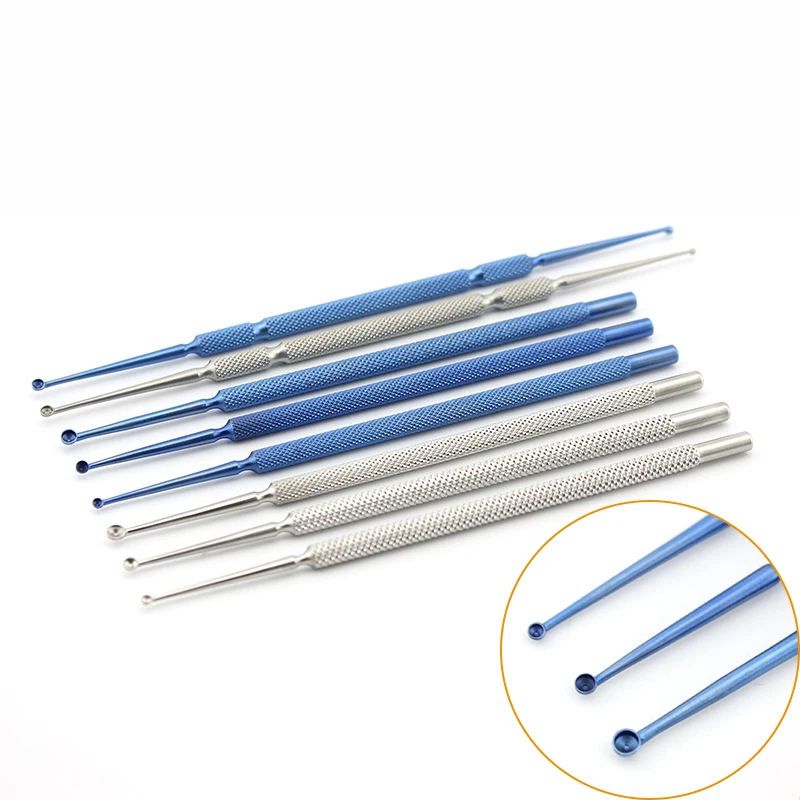 Titanium/Stainless Steel Forceps Chalazion Curette Micro ophthalmic Eye Surgical Instrument